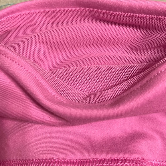 NWT Pink Adjustable Waist Ruched V Leggings - Pink Blossom - Picture 9 of 10